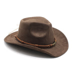 Beas | Suede curled brim western cowboy hat
