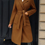 Evangeline | Tailored Belted Long Coat