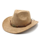 Beas | Suede curled brim western cowboy hat