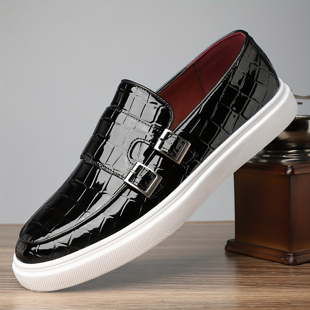 Xavier | Textured Slip-On Loafers