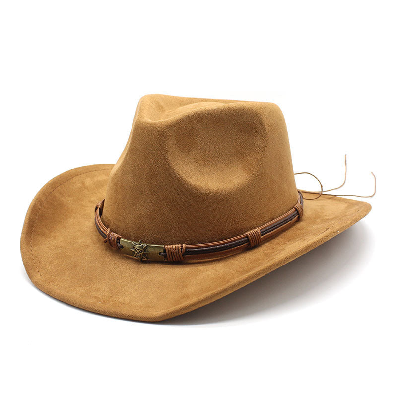 Beas | Suede curled brim western cowboy hat