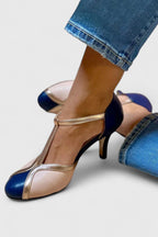 Veronica | Classic T-Strap Closed Toe Heel