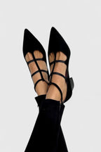 Faith | Elegant Lace Up Pointed Heels
