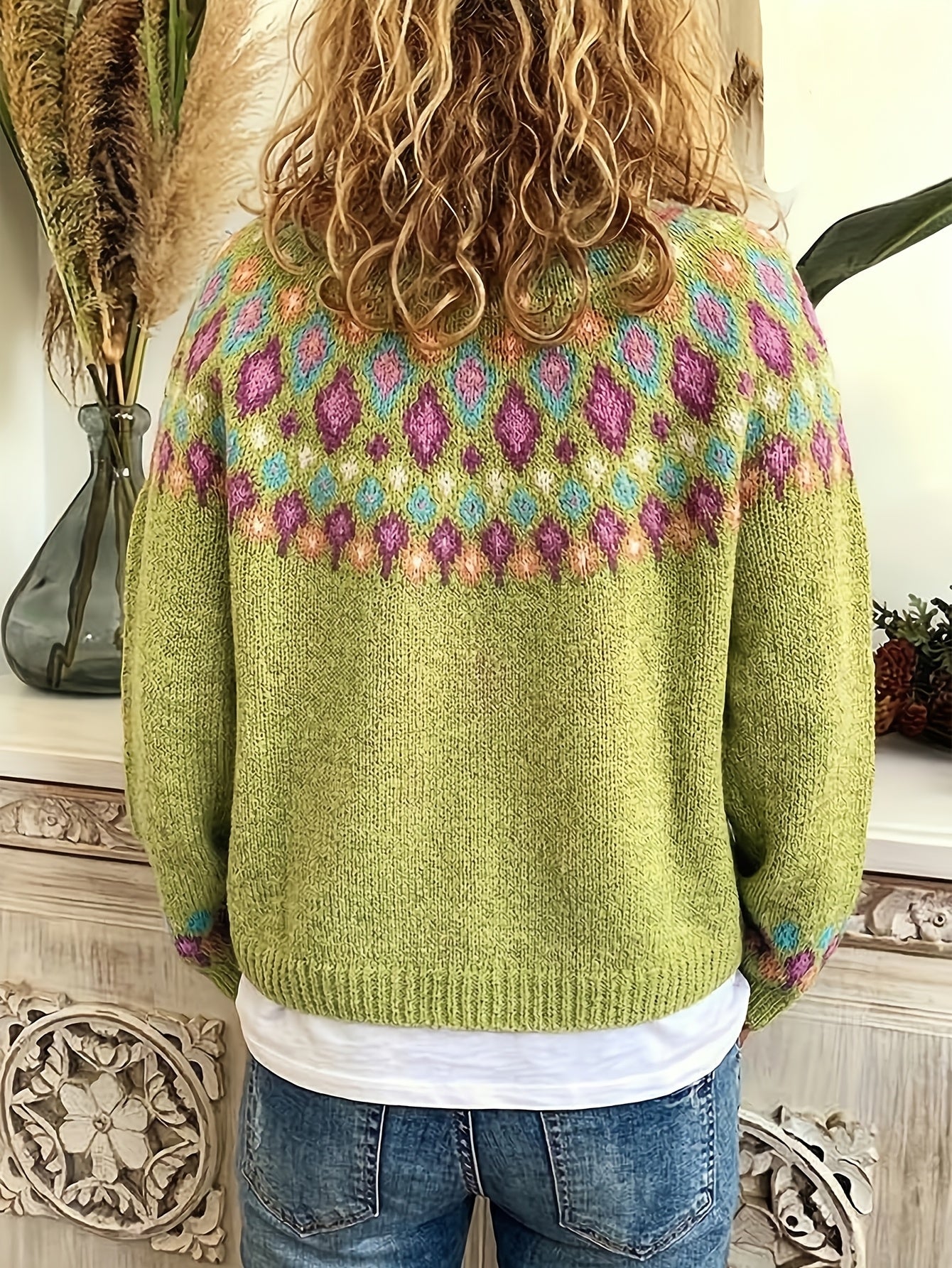 Esme | Nordic Patterned Cardigan