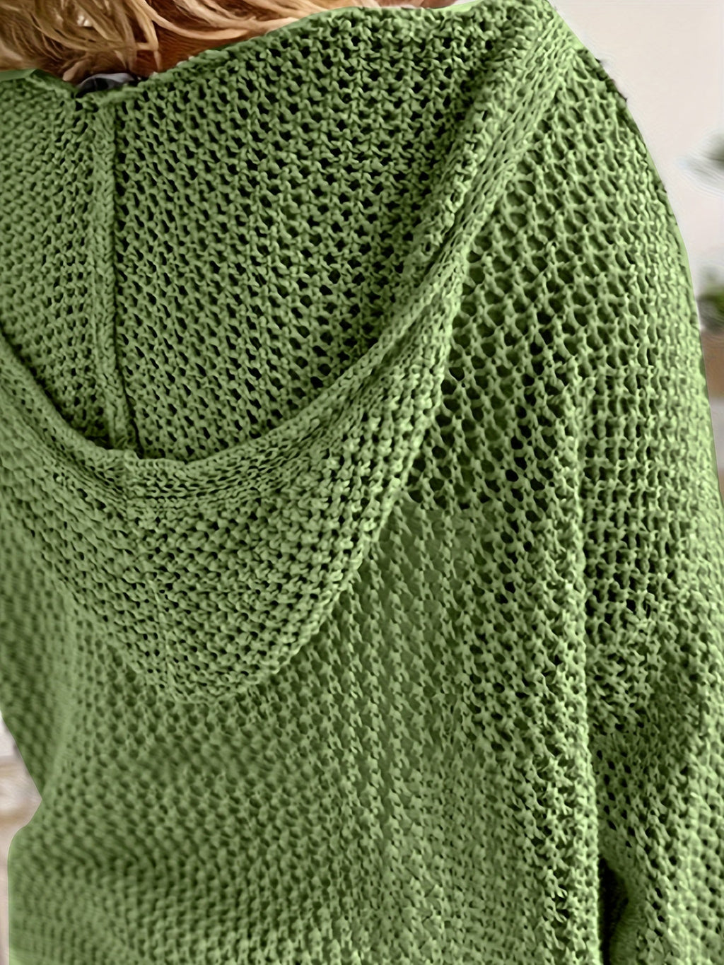 Delaney | Relaxed Open-Knit Hooded Sweater
