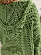 Delaney | Relaxed Open-Knit Hooded Sweater