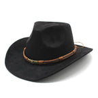 Beas | Suede curled brim western cowboy hat