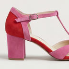 Joanna | Modern Closed Toe T-Strap Heels