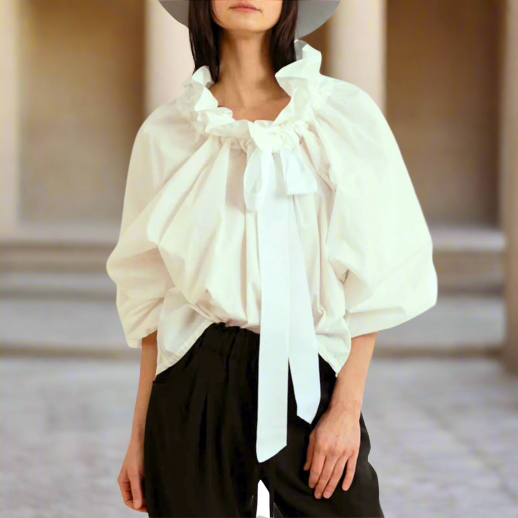 Bellarine | Puffed Cotton Blouse