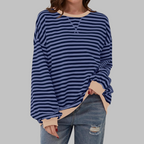 Margaret | Casual Long Sleeve Striped Sweatshirt