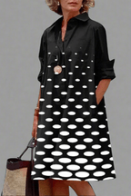 Diana | Sophisticated Pattern Midi Dress