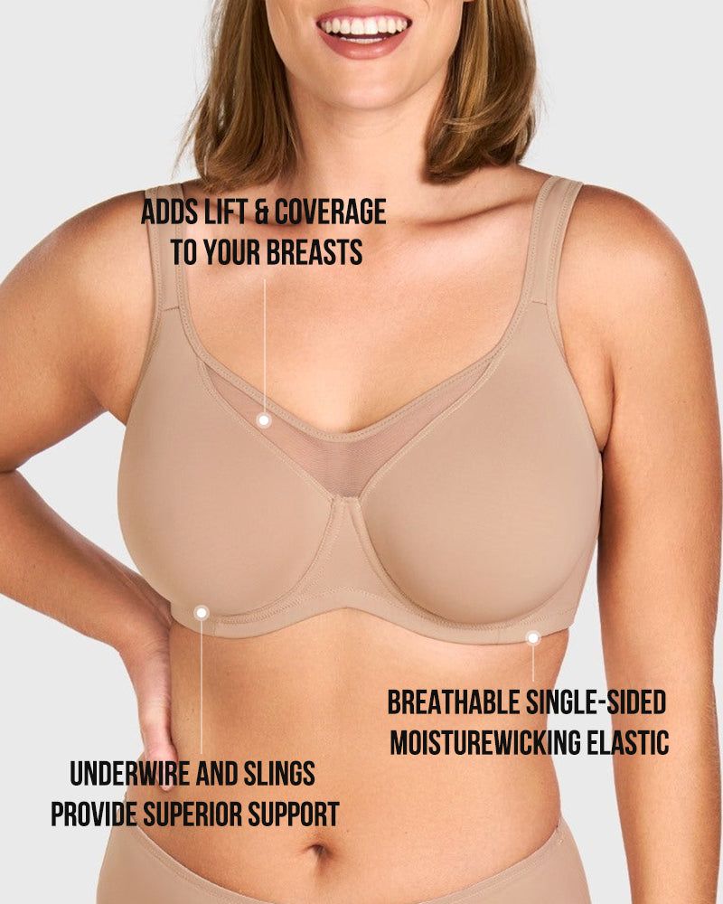 Kiki | Mesh Cooling Full Coverage Minimizer Bra