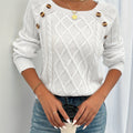 Kathleen | Textured Button Sweater