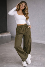 Urban Streetwear Cargo Pants - Polyester