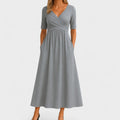 Maddison | Graceful Pleated Midi Dress
