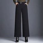 Beatrix | Checked Wide-Leg Trousers