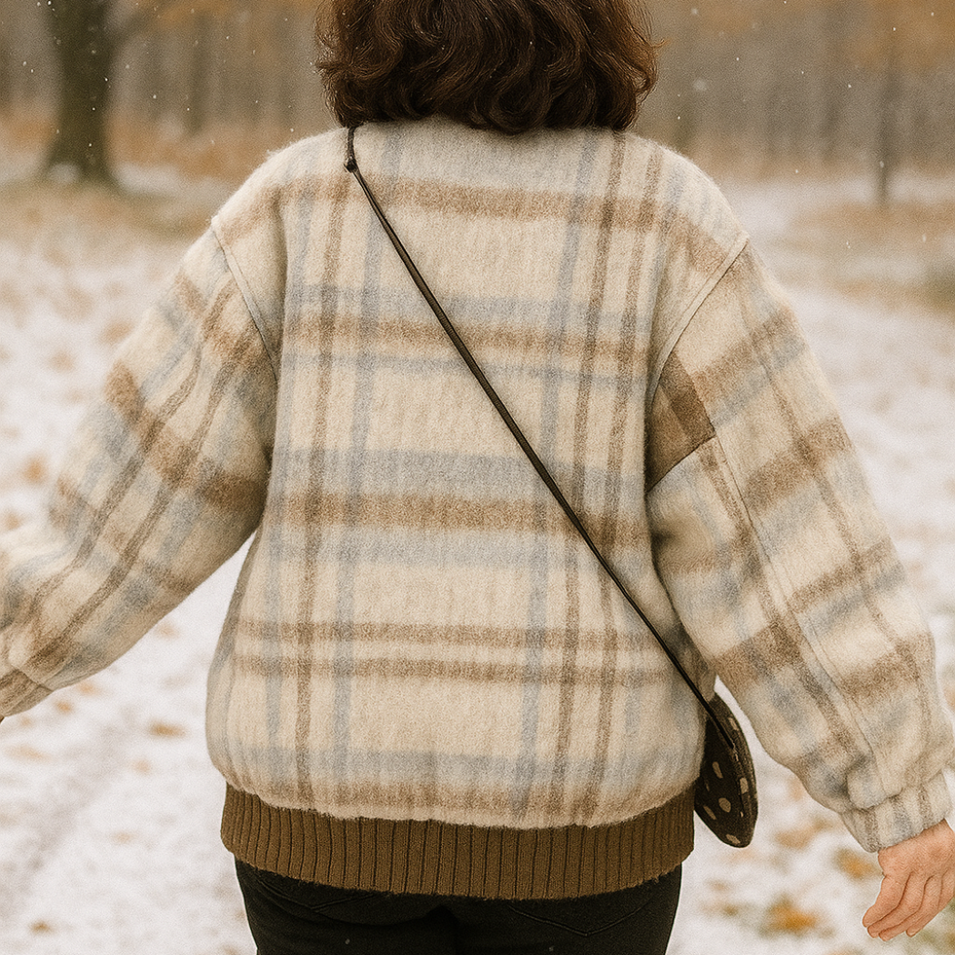 Dawson Checkered Blazer – back view