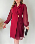 Noella - Festive dress with gold buckle