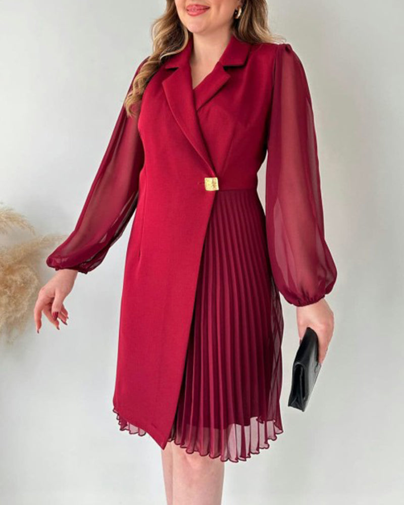 Noella - Festive dress with gold buckle