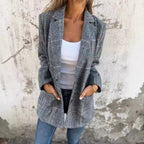 Adaline | Elegant Blazer with Check Pattern