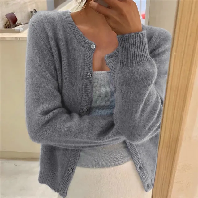 Delphina | Soft Button-Front Cardigan
