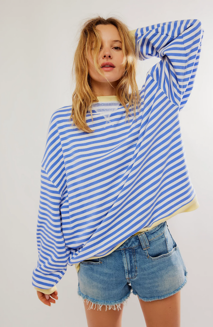Paula | Striped Round-Neck Pullover