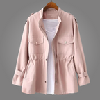 Women's Wool-Blend Coat, Double-Breasted, Belted Waist, Deep Pockets
