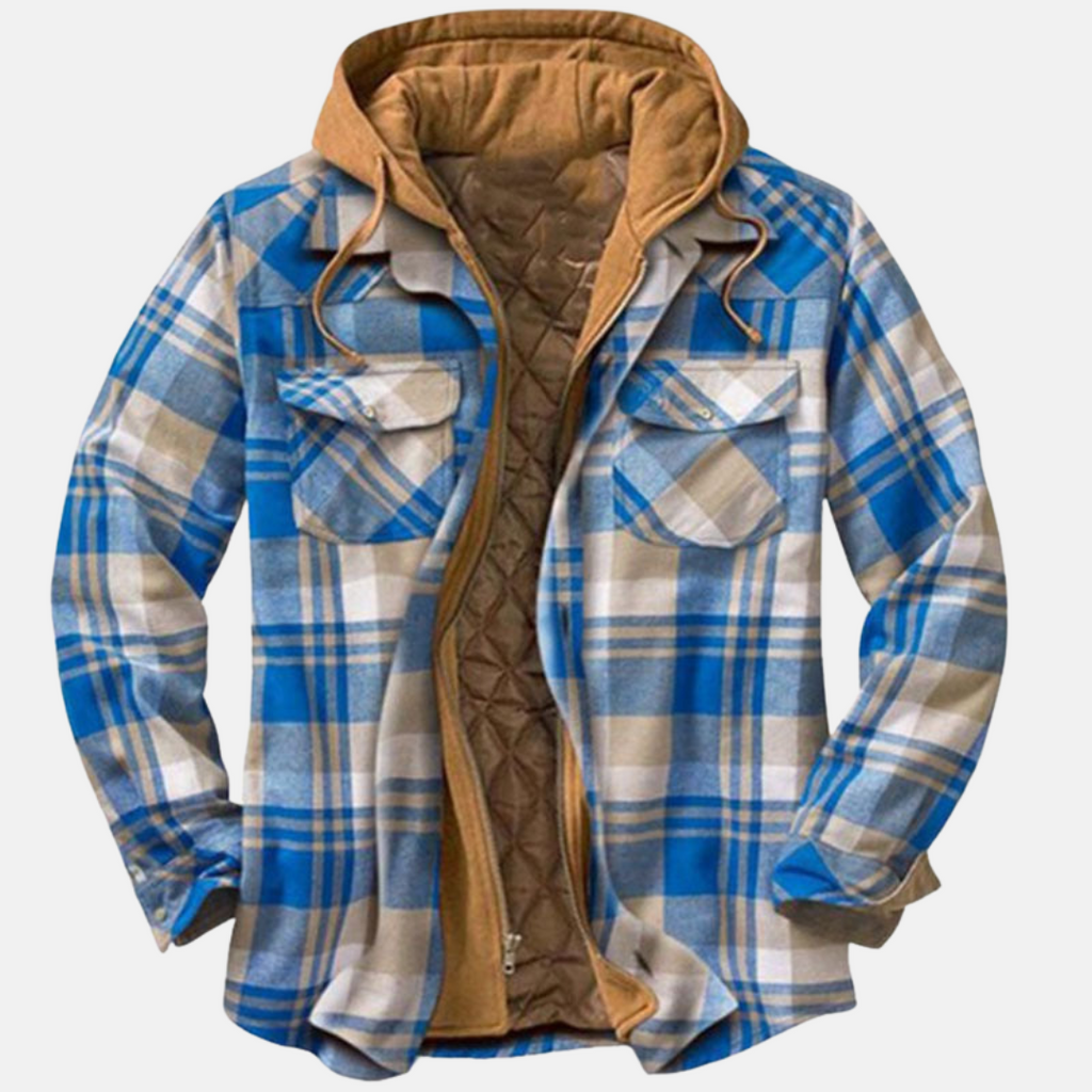 Rhett | Rugged Hooded Plaid Jacket