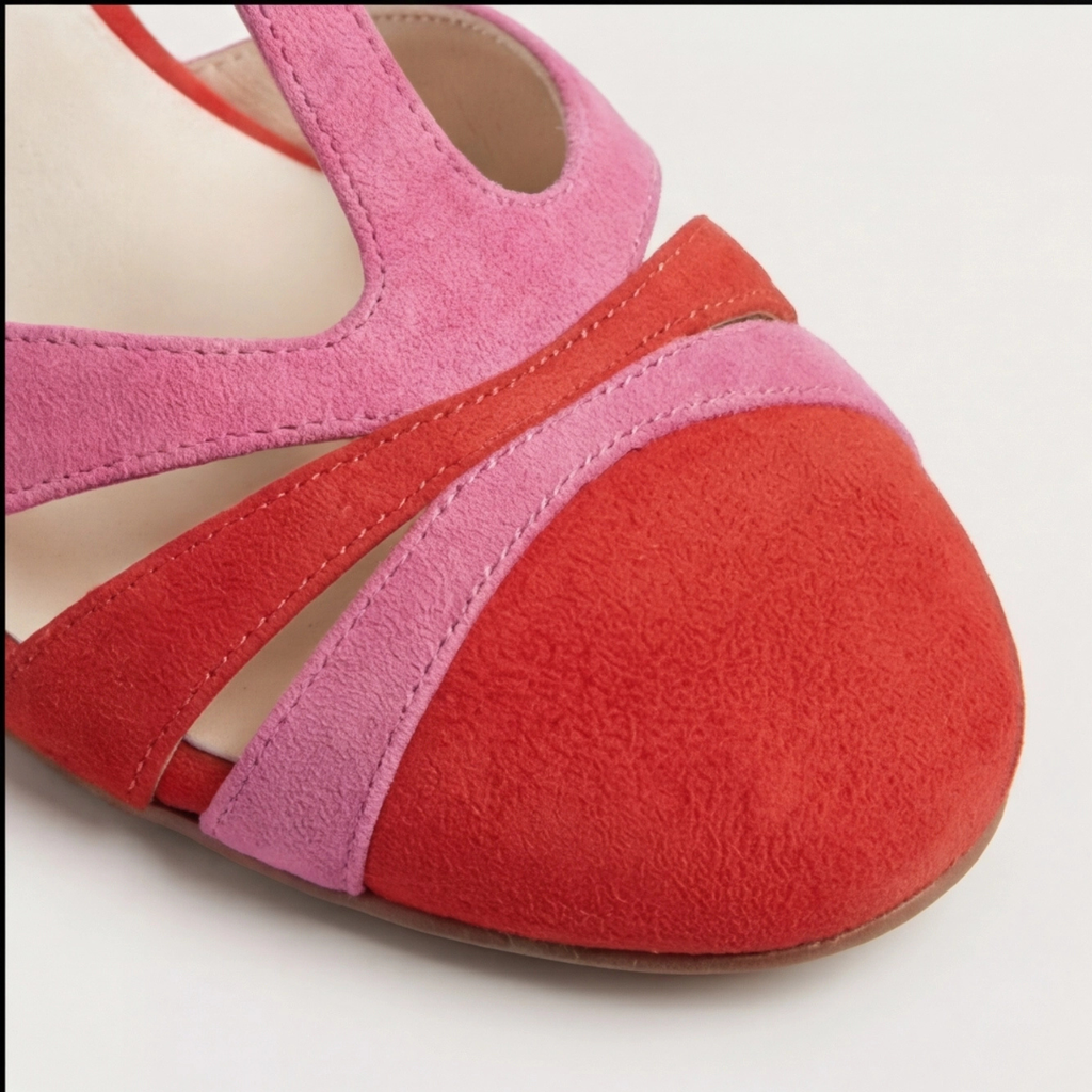 Joanna | Modern Closed Toe T-Strap Heels