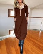 Inès - Elegant and Comfortable Vintage Maxi Dress