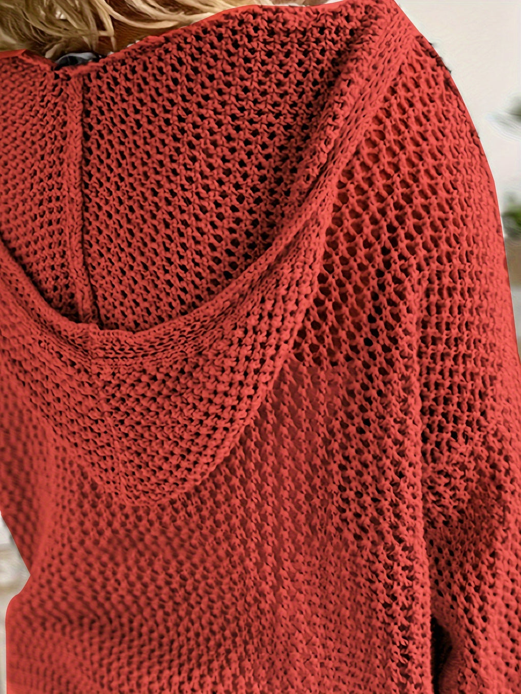 Delaney | Relaxed Open-Knit Hooded Sweater