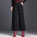 Beatrix | Checked Wide-Leg Trousers