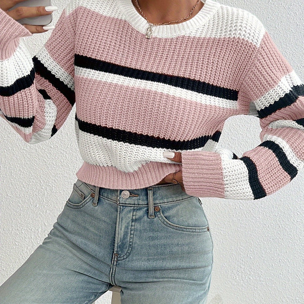 Wren | Colorblock Striped Sweater