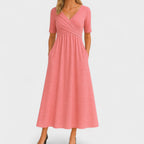 Maddison | Graceful Pleated Midi Dress