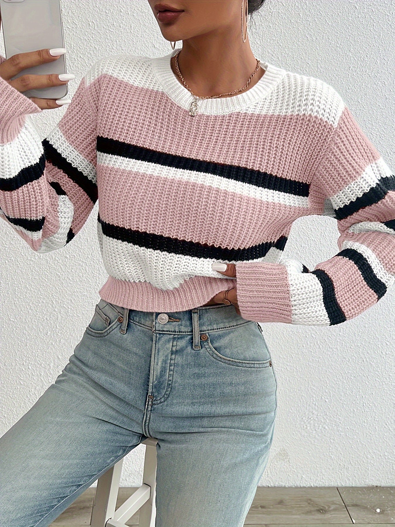 Wren | Colorblock Striped Sweater