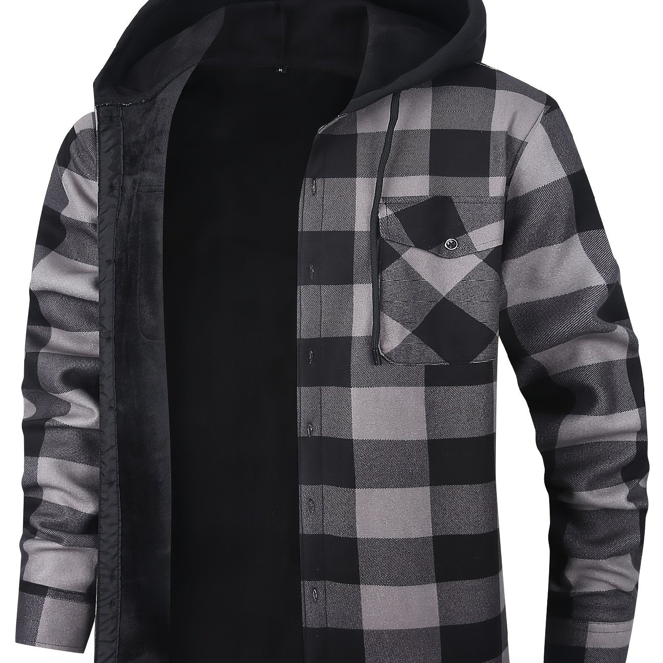 Desmond | Hooded Check Shirt Jacket