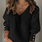 Verity | Ribbed V-Neck Sweater