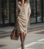 Isaline Classic Button Dress – front view