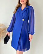 Noella - Festive dress with gold buckle