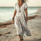 Vintage Dress | with Floral Pattern