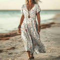 Vintage Dress | with Floral Pattern
