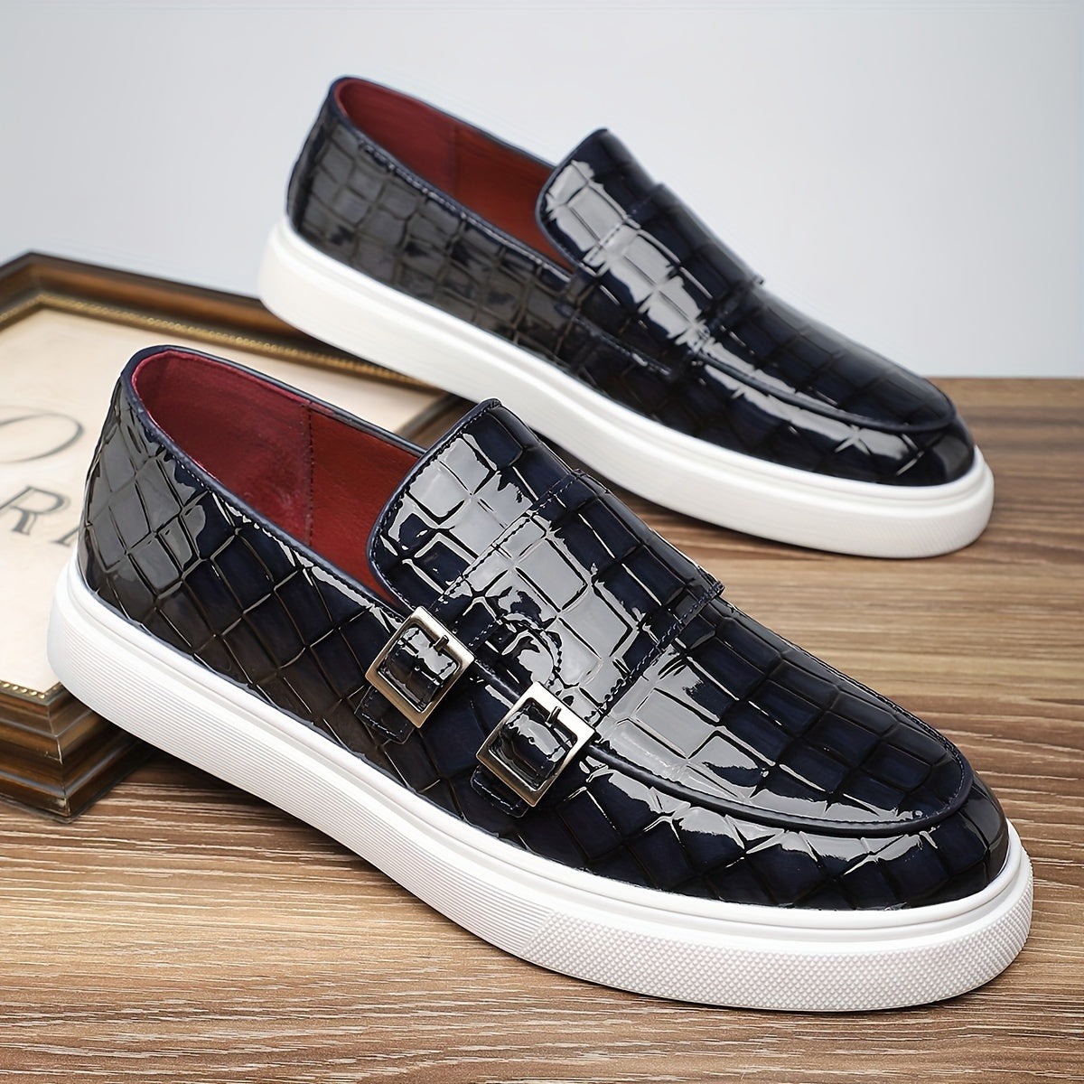 Xavier | Textured Slip-On Loafers