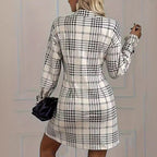 Selirra - French Dress with Tartan Check