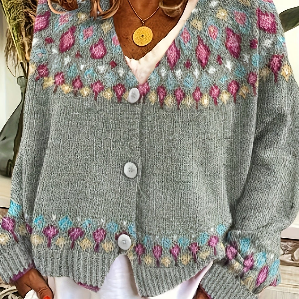 Esme | Nordic Patterned Cardigan