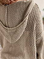 Delaney | Relaxed Open-Knit Hooded Sweater