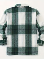 Corbin rugged check overshirt, side view