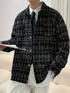 Julian | Textured Plaid Shirt Jacket