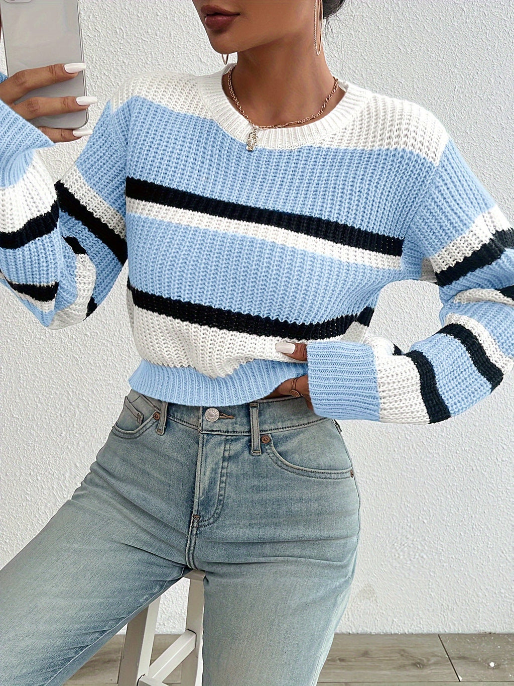 Wren | Colorblock Striped Sweater