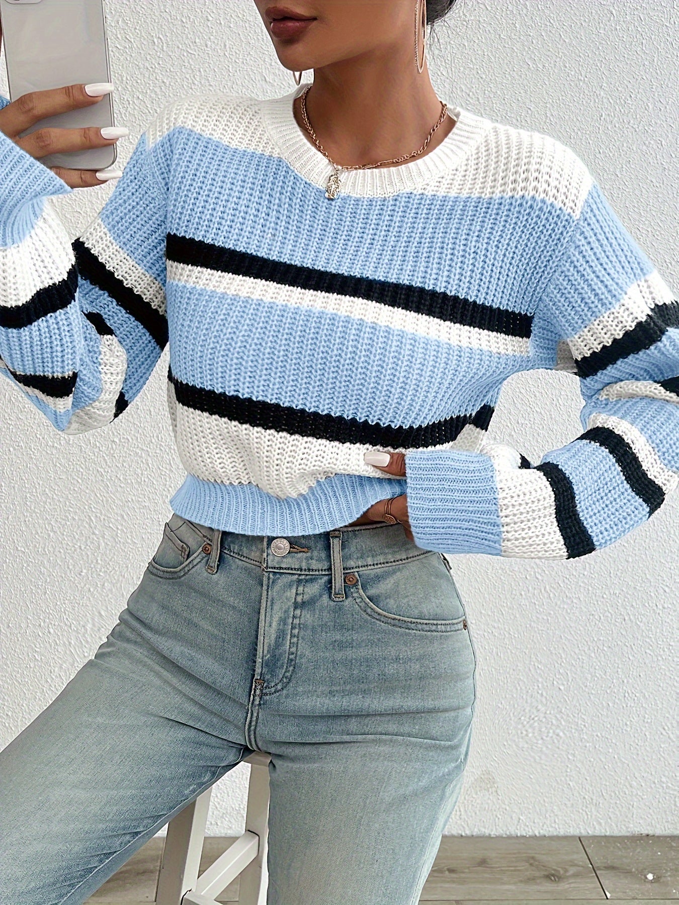 Wren | Colorblock Striped Sweater