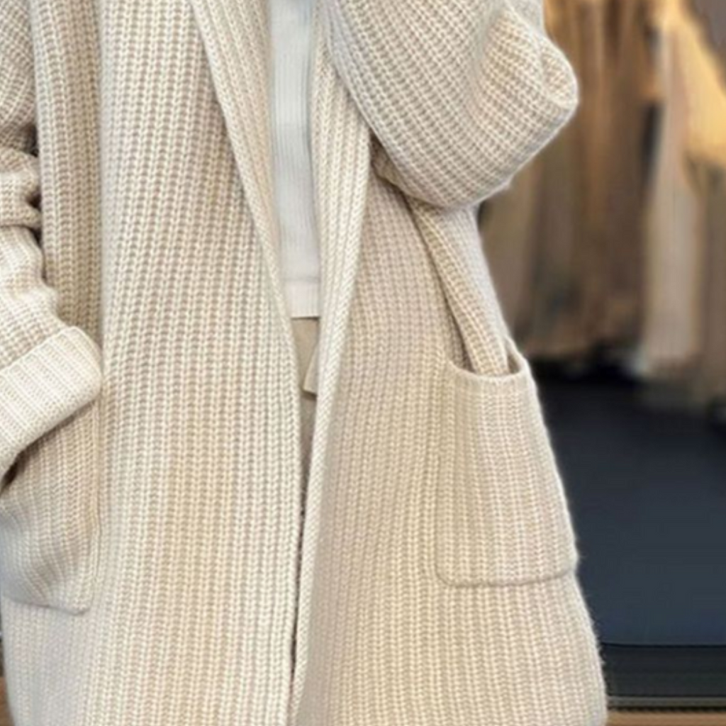 Kiara | Knitted Wool Cardigan With Pockets